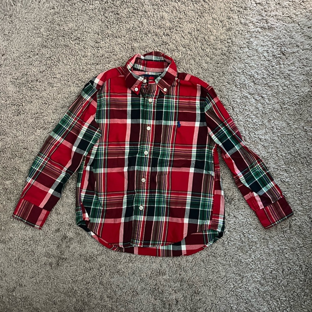 Ralph Lauren boy's plaid polo
